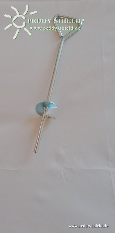 Schraubheringe, 4 Stück - Stahl verzinkt - Länge: 19 cm