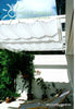 Sonnensegel 330 x 140 cm Fertigmaß - Farbe silbergrau - mit 26x Speziallaufhaken